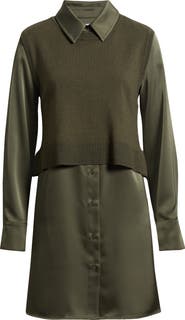 Sam Edelman Layered Mixed Media Dress
