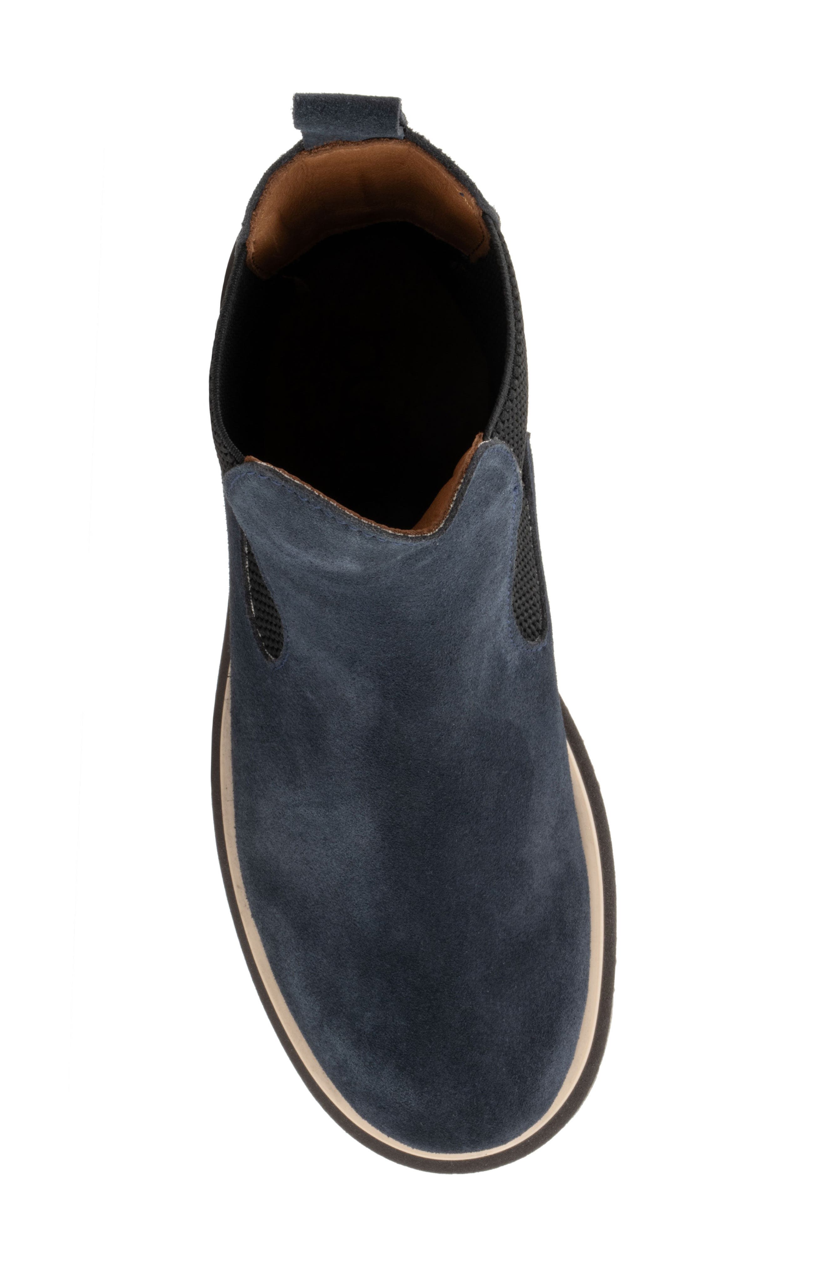 Bueno Wanda Platform Chelsea Boot, Alternate, color, Navy Suede