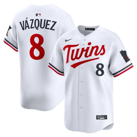 Men's Nike Christian Vázquez White Minnesota Twins Home Limited Jersey