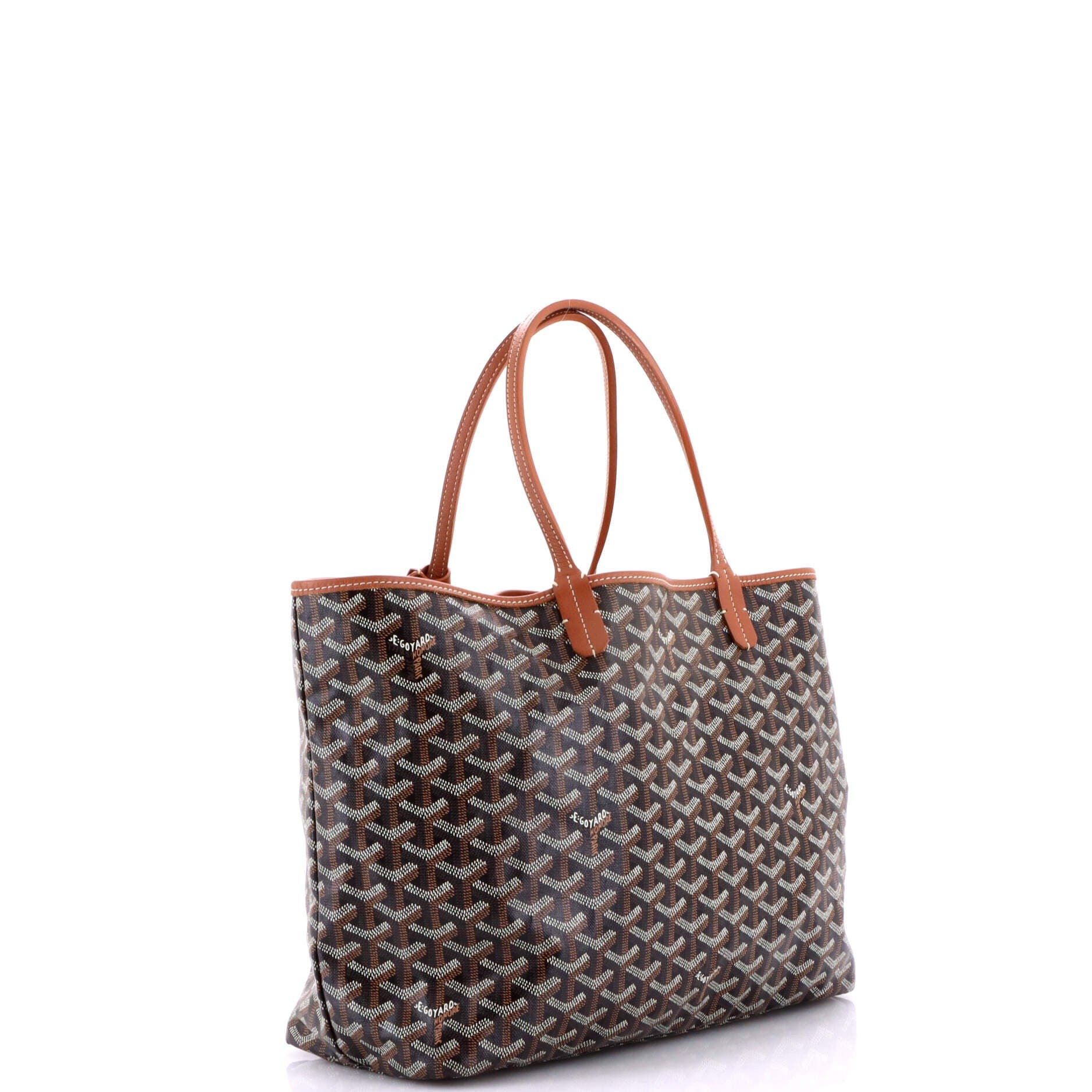 Pre-Owned Goyard Saint Louis Tote Coated Canvas PM, Alternate, color, Brown