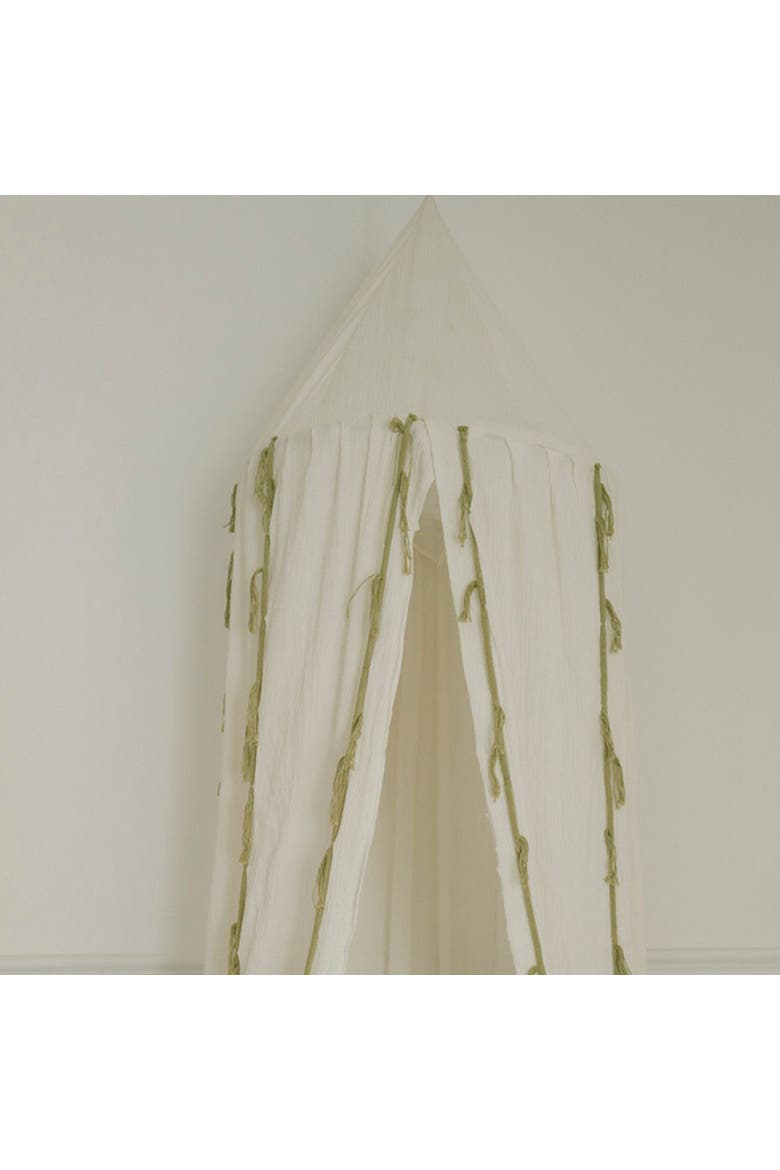 Canopy Crepe, Alternate, color, Ivory, Matcha