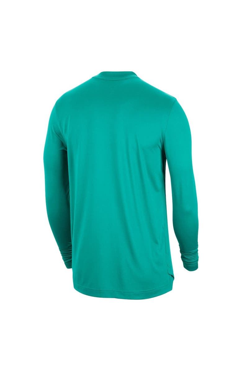 Nike Men's Nike Turquoise San Antonio Spurs 2022/23 City Edition Pregame Warmup Long Sleeve Shooting Shirt, Alternate, color, 