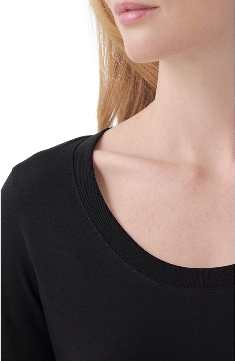 Pact Organic Cotton Softspun Scoop Neck 3/4 Sleeve Tee, Alternate, color,