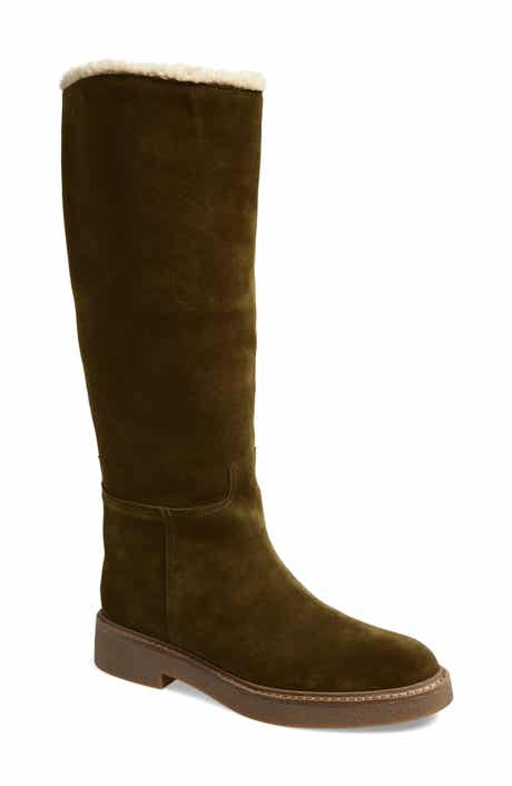 Jeffrey Campbell Zabini Faux Shearling Lined Knee High Boot