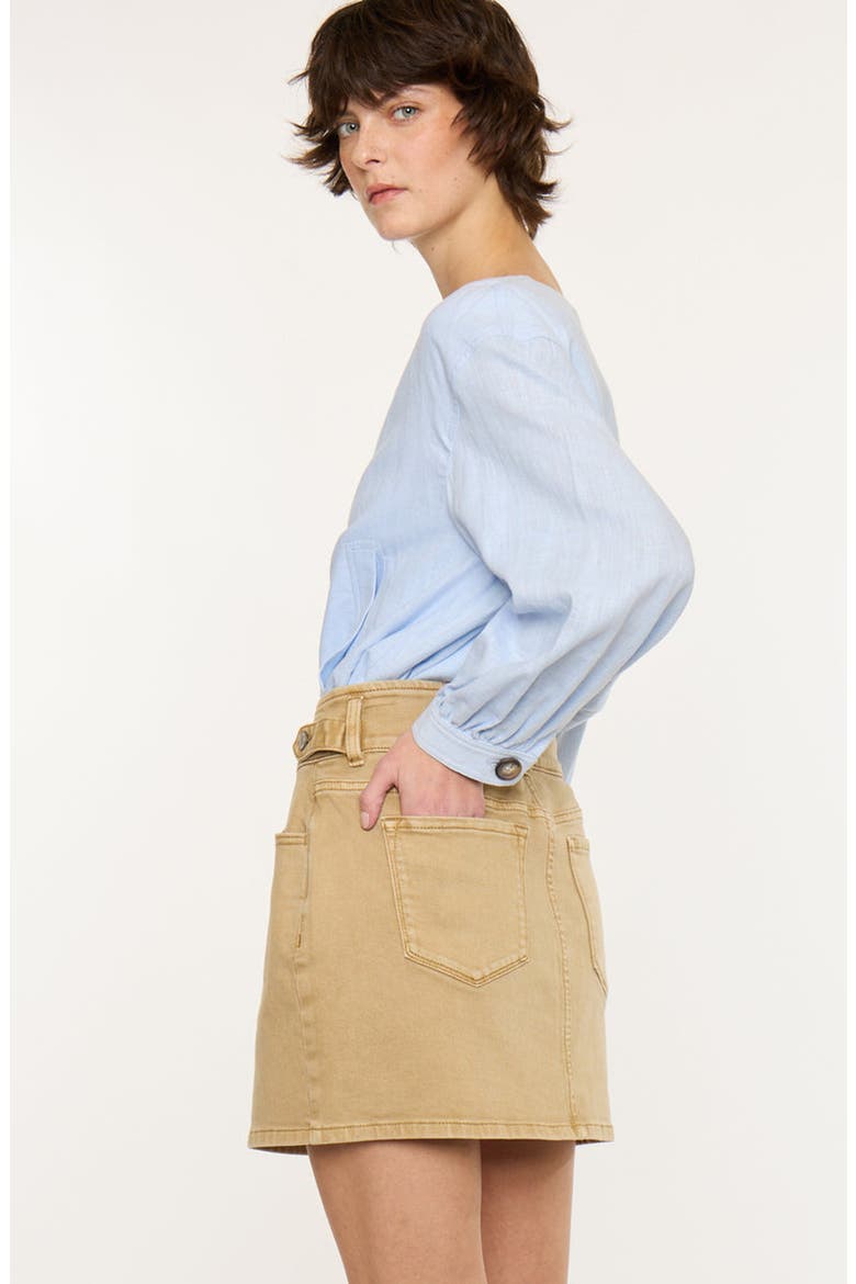 Tallie Mid Rise Skirt, Alternate, color, Tan