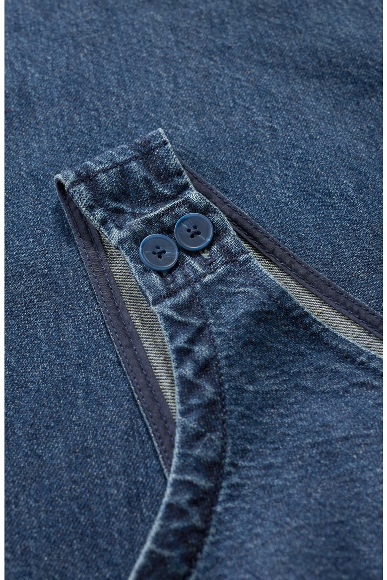 Salt Air Wide Leg Denim Jumpsuit, Alternate, color, MID WASH