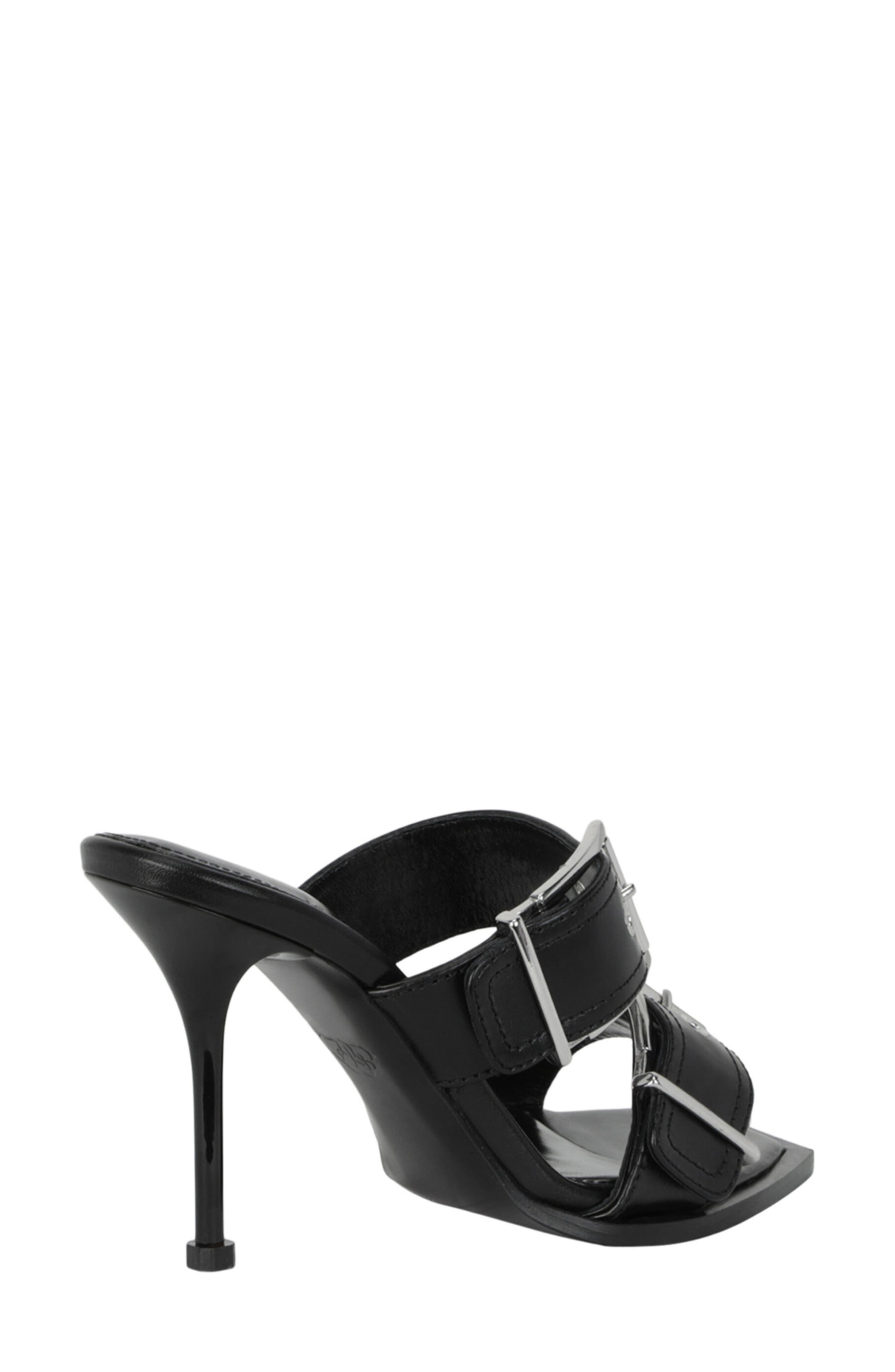 McQueen Punk Double Buckle Sandal, Alternate, color, 