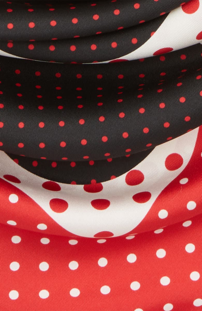 Valentino Garavani Valentino Classic Dot Silk Scarf, Alternate, color,