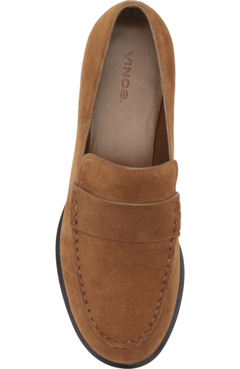 Vince Nelli Leather Loafer, Alternate, color, Elmwood