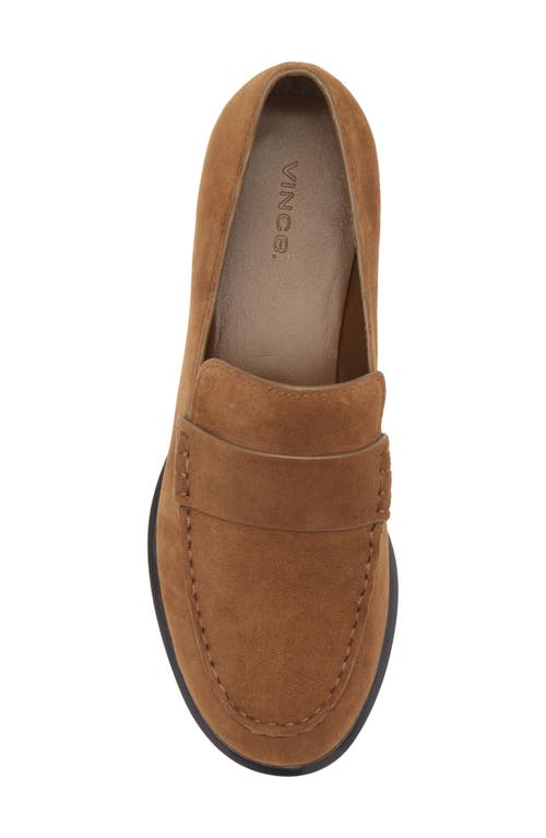 Vince Naomi Suede Easy Loafers In Brown