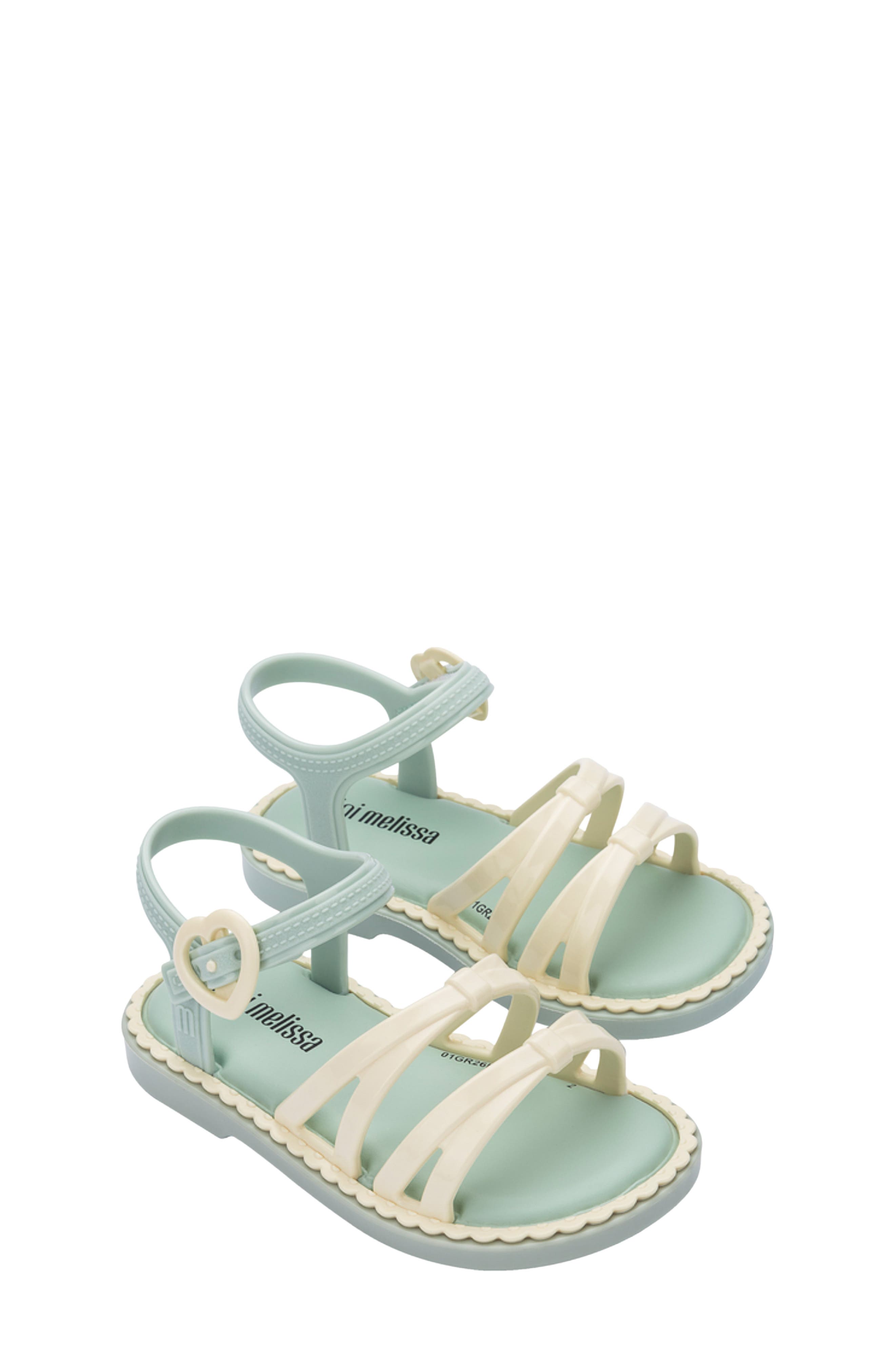 Kids' Aurora Sandal, Main, color, GREEN/ BEIGE