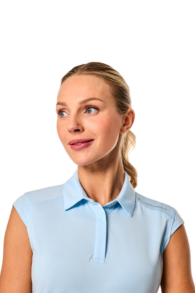 Women's Dew Performance Sleeveless Polo, UPF 50+ Sun Protection, Alternate, color, Skyride