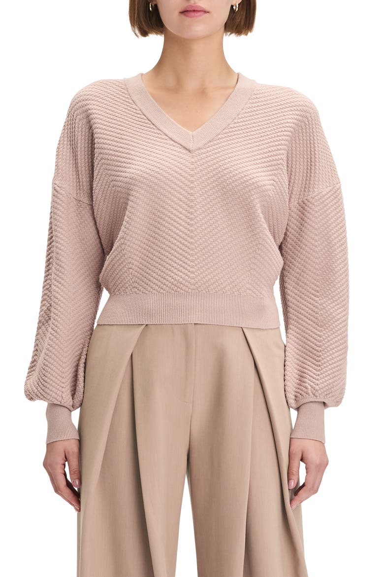 The Ava Crop Sweater, Main, color, MOCHA