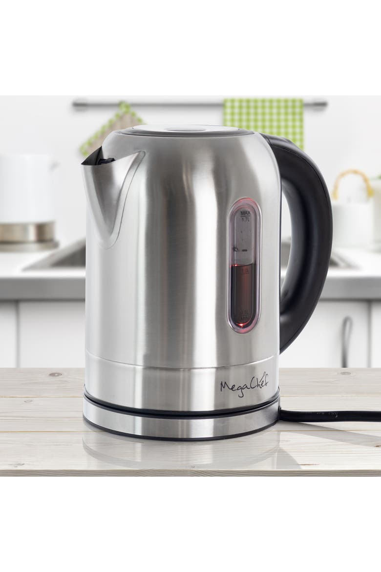 1.7Lt. Stainless Steel Electric Tea Kettle, Alternate, color, Grey