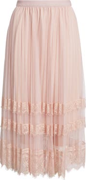 NIKKI LUND Tove Lace Tulle Skirt