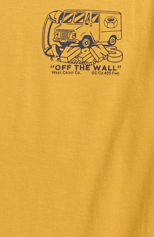 Vans Kids' Next Stop Harvest Cotton Graphic T-shirt In Harvest Gold