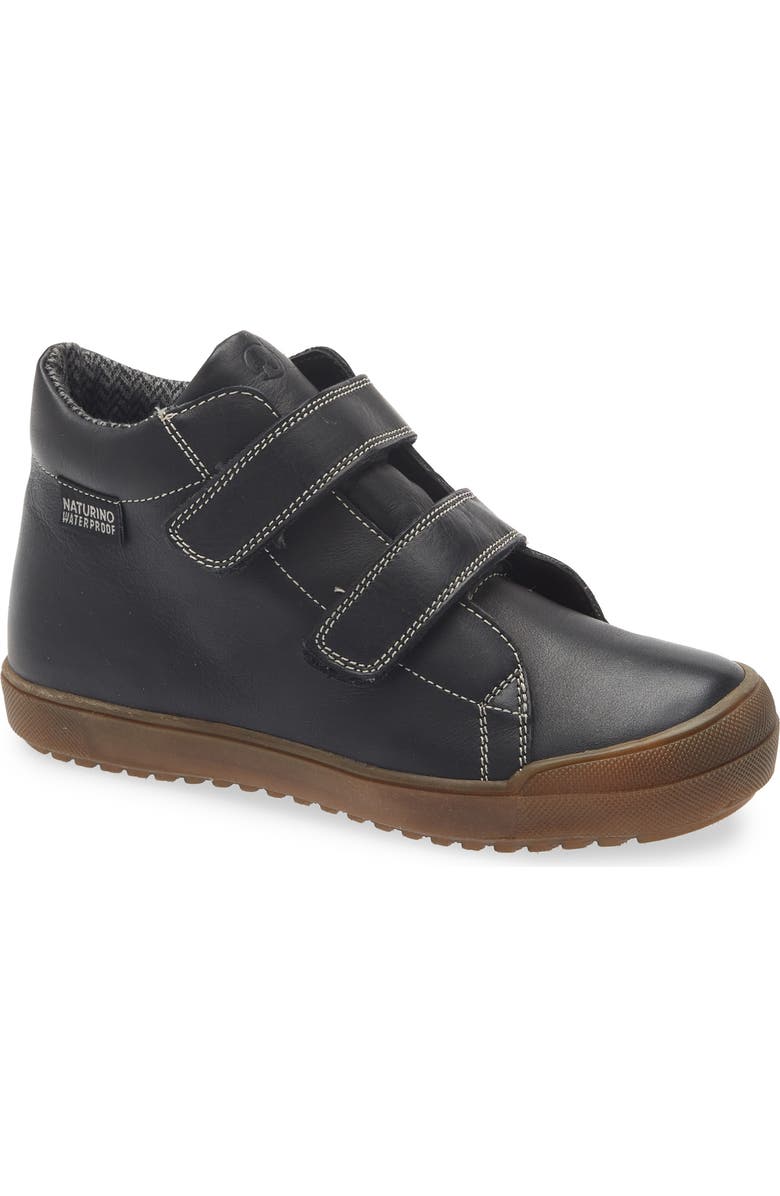 Naturino Mulaz Waterproof High Top Sneaker, Main, color, Spina Black