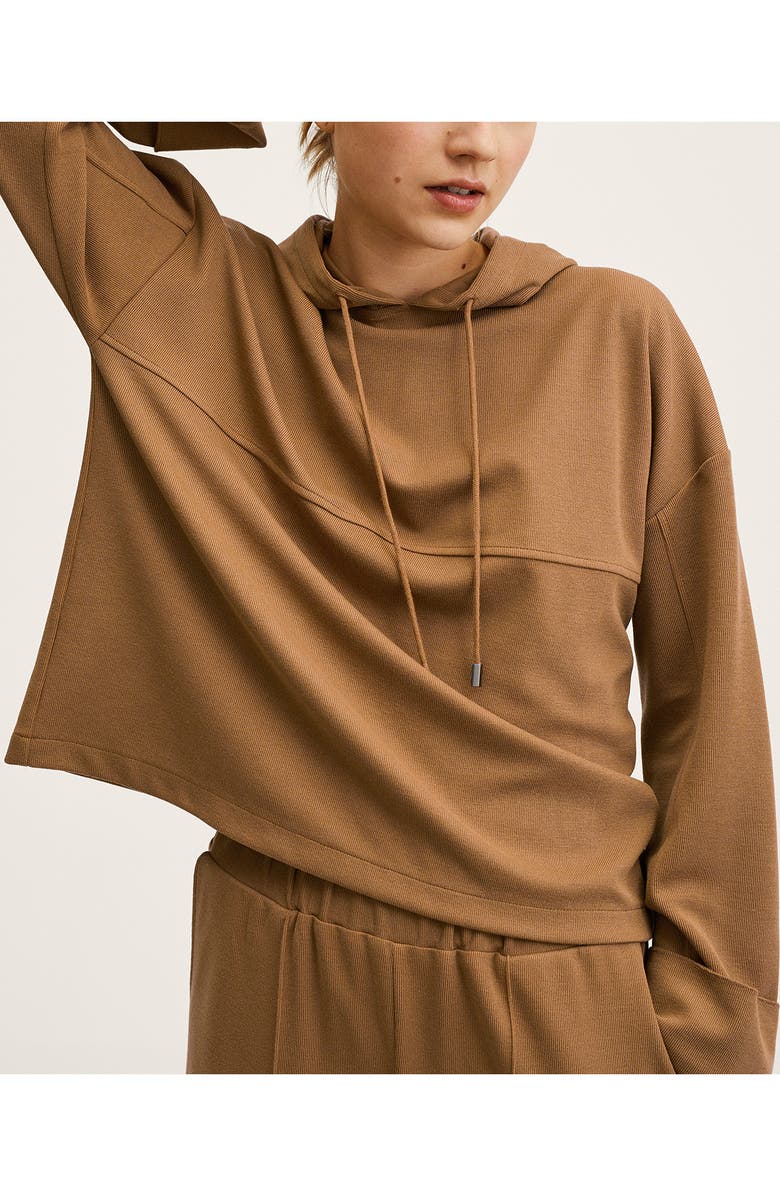 MANGO Elastic Waist Wide Leg Pants, Alternate, color, 