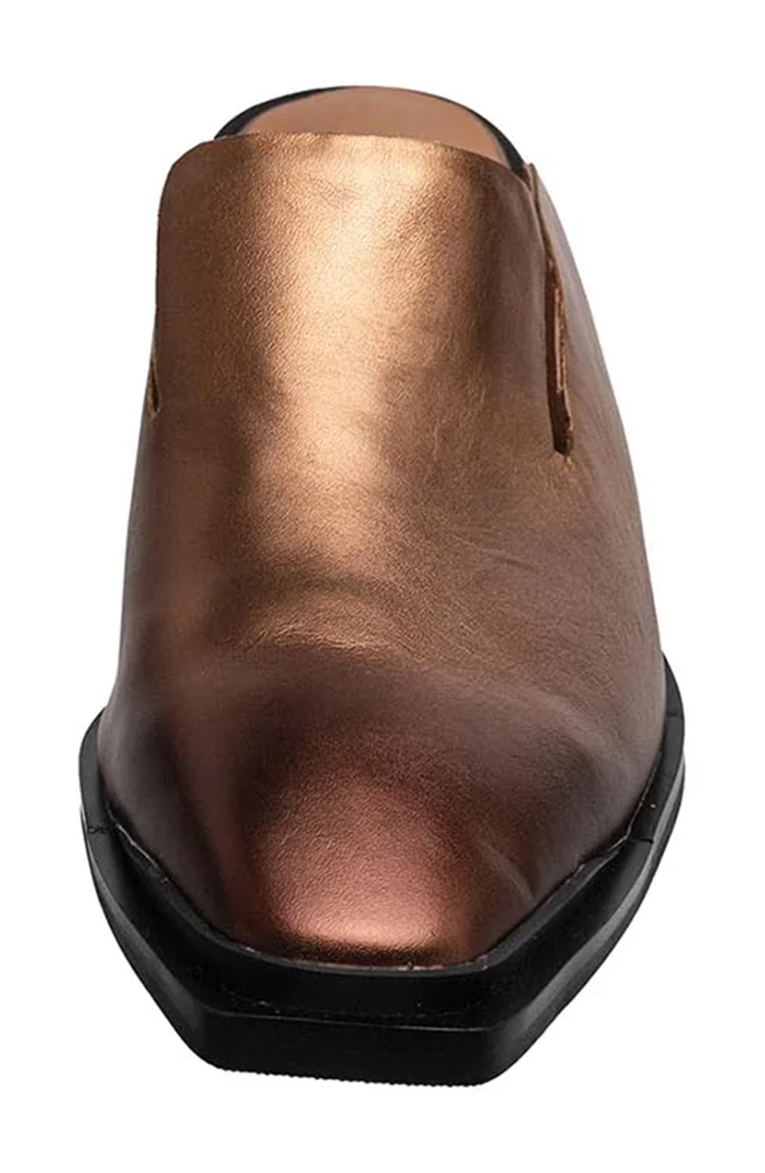 Harmony Leather Mule, Alternate, color, BRONZE
