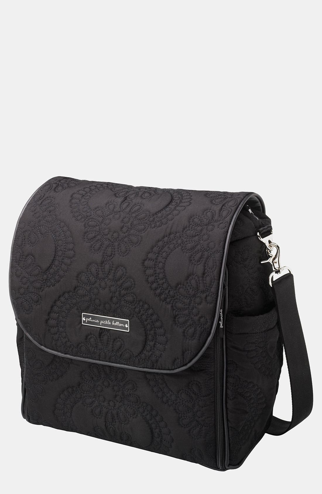 Petunia Pickle Bottom 'Embossed Boxy' Magnetic Closure Backpack Diaper Bag, Main, color, 