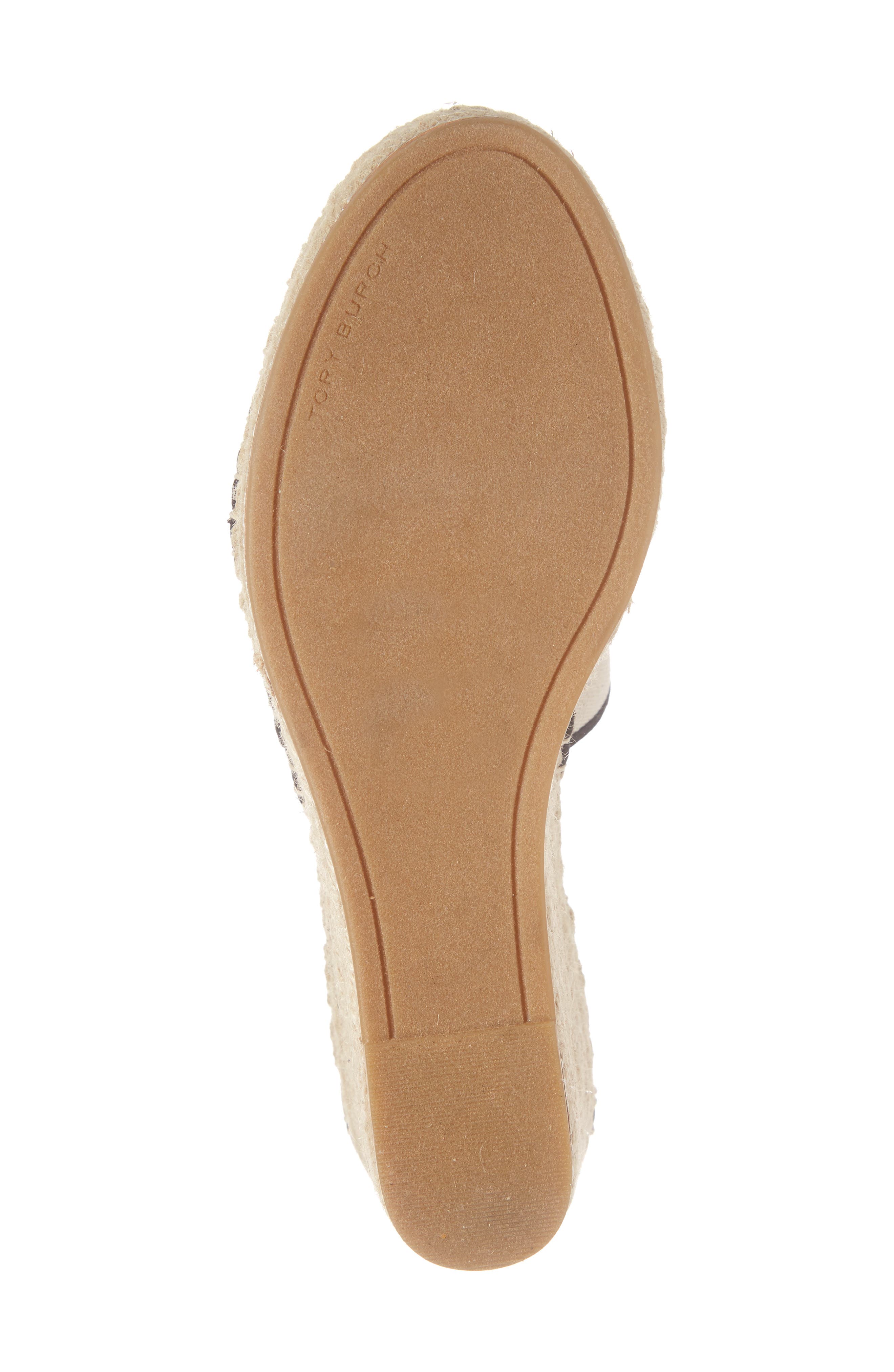 Tory Burch Ankle Tie Wedge Espadrille, Alternate, color, 
