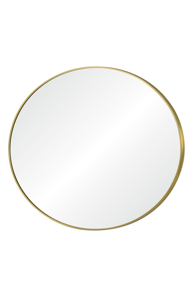 Renwil Parga Round Mirror, Alternate, color, Satin Brass
