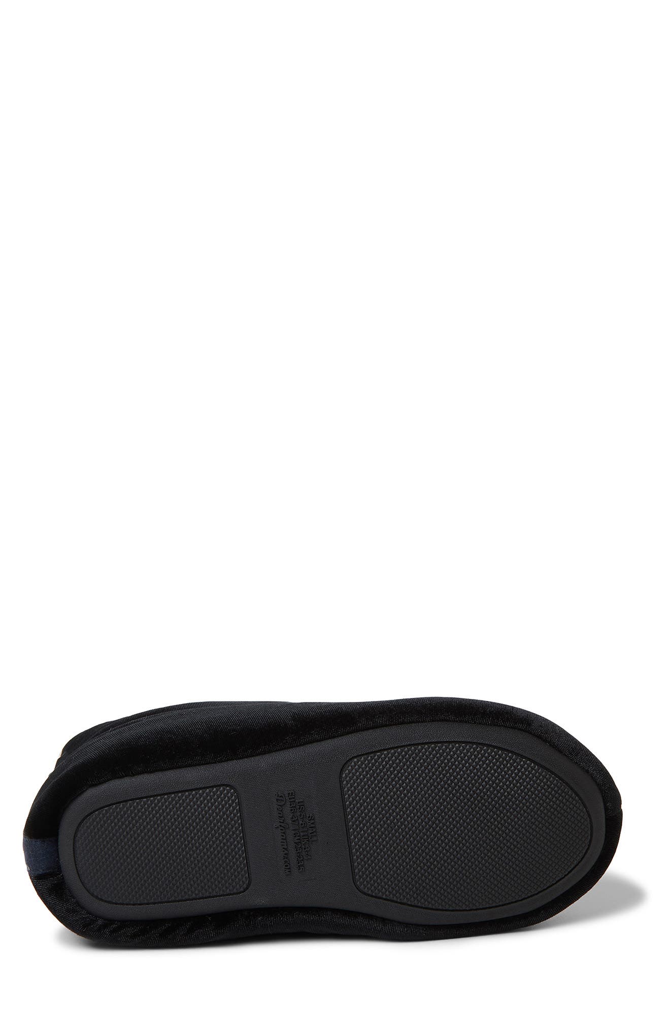 DEARFOAMS Zoey Holiday Velour Faux Fur Lined Bootie Slipper, Alternate, color, 