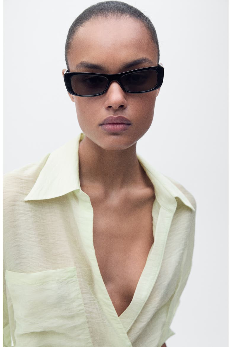 Side Tie Wrap Top, Alternate, color, AQUA GREEN