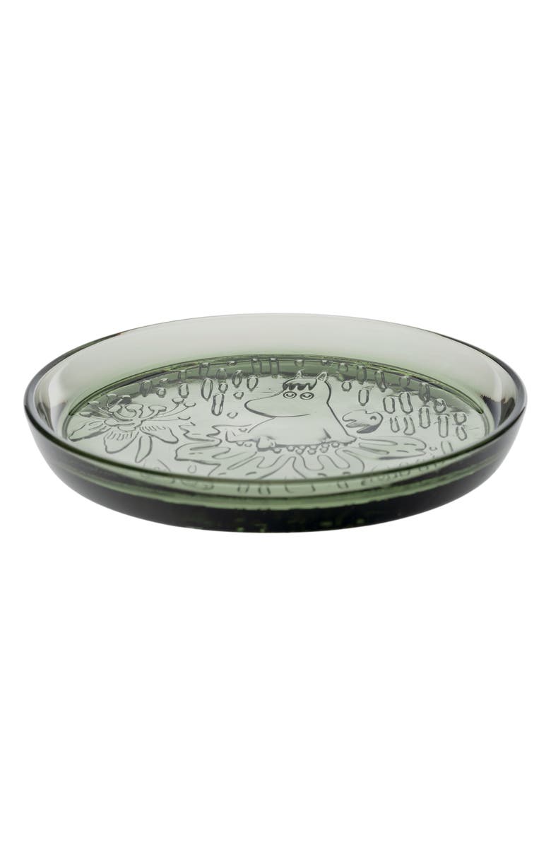 Moomin troll Glass Plate, Main, color, Green