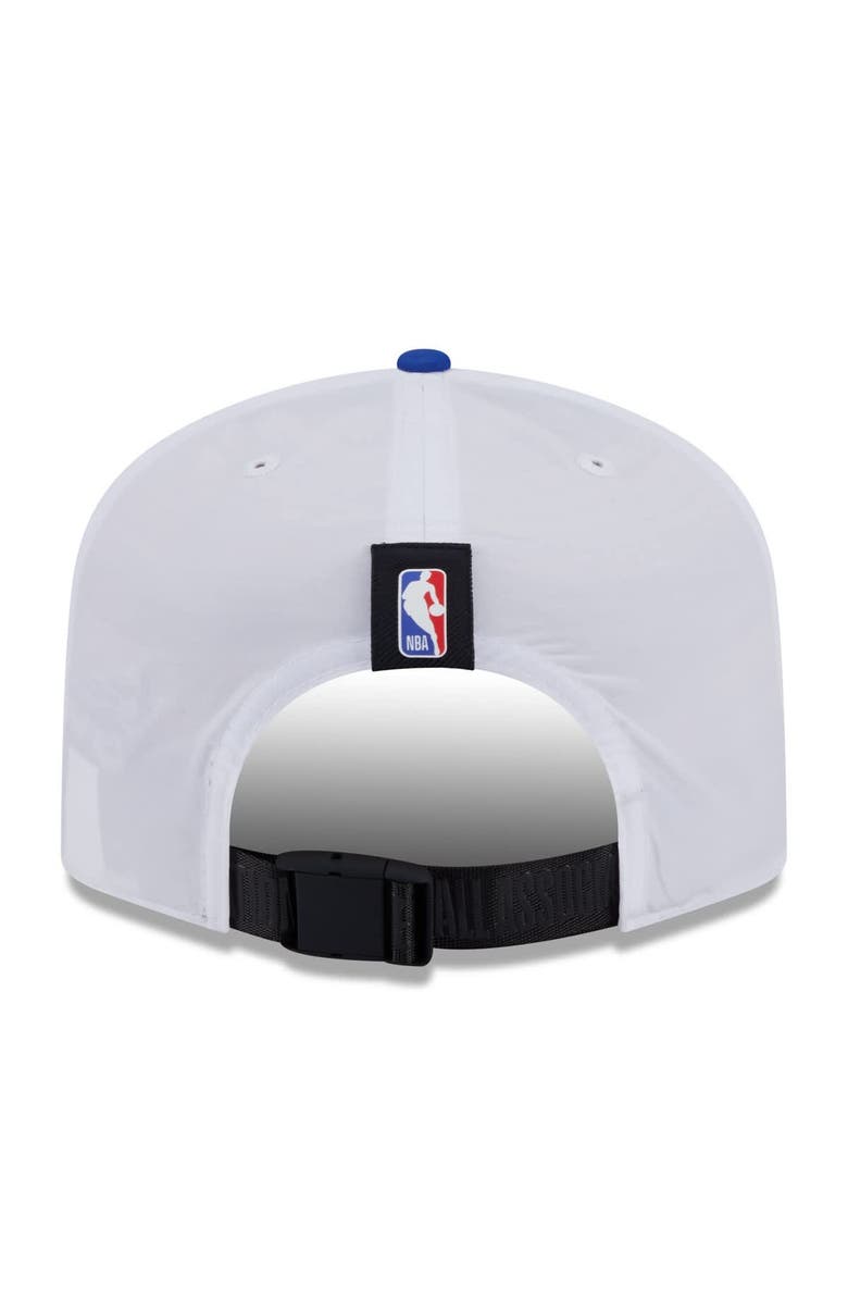 New Era Men's New Era White/Blue New York Knicks 2025 NBA Draft On-Stage Nylon 19TWENTY Adjustable Hat, Alternate, color, White