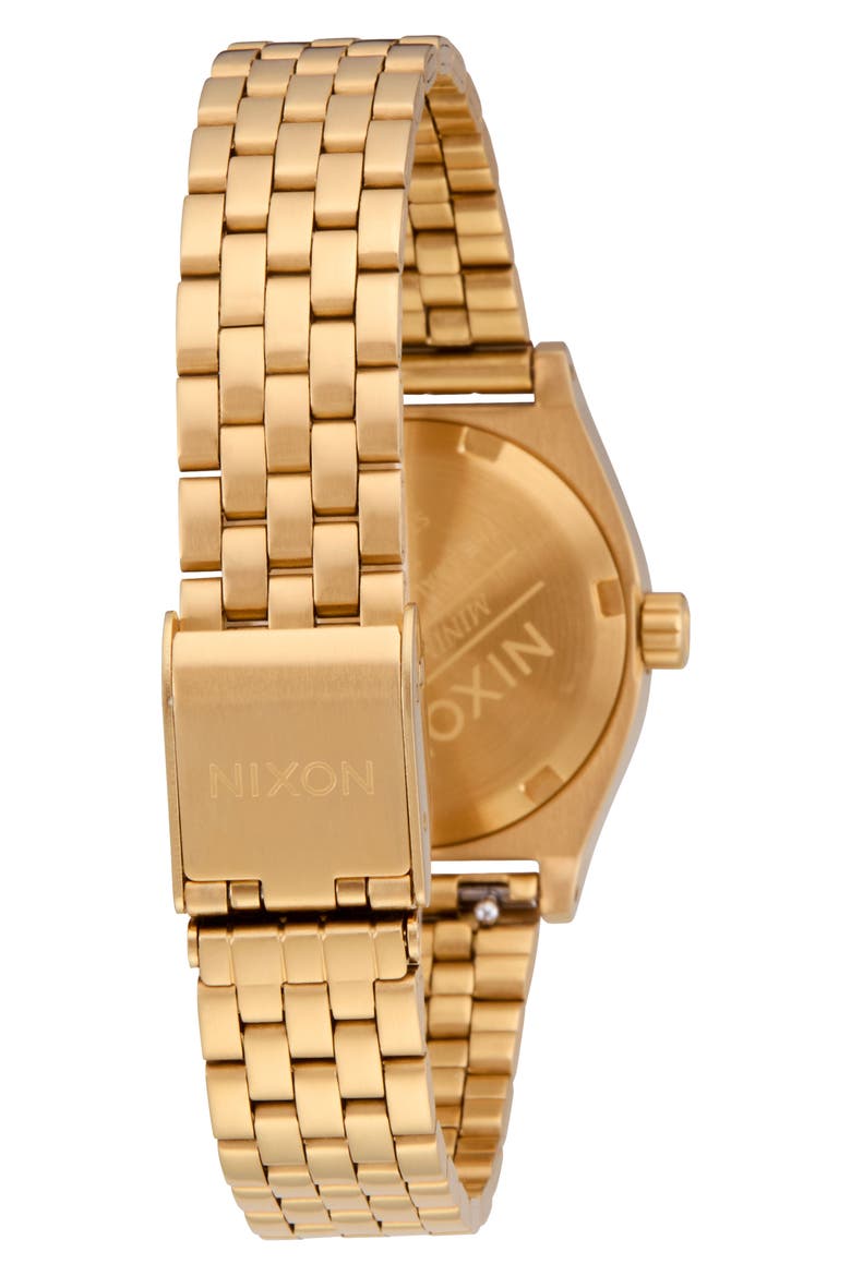 The Small Time Teller Bracelet Watch, 26mm, Alternate, color, GOLD / BLACK