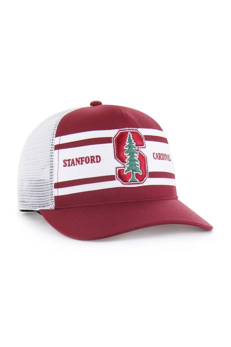 Youth '47 Cardinal/White Stanford Cardinal Super Stripe Hitch Adjustable Trucker Hat, Alternate, color, Cardinal