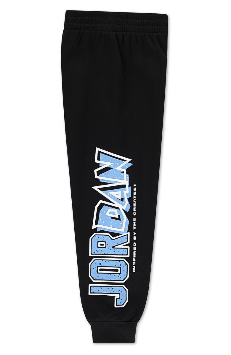 Jordan Kids' The Greatest Graphic Hoodie & Joggers Set, Alternate, color, Black