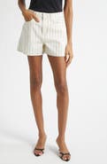 L'AGENCE Lissania Pinstripe Shorts