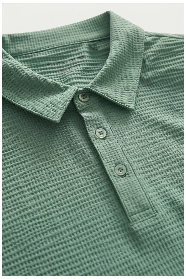 Jim Waffle Performance Polo, Alternate, color, GREEN