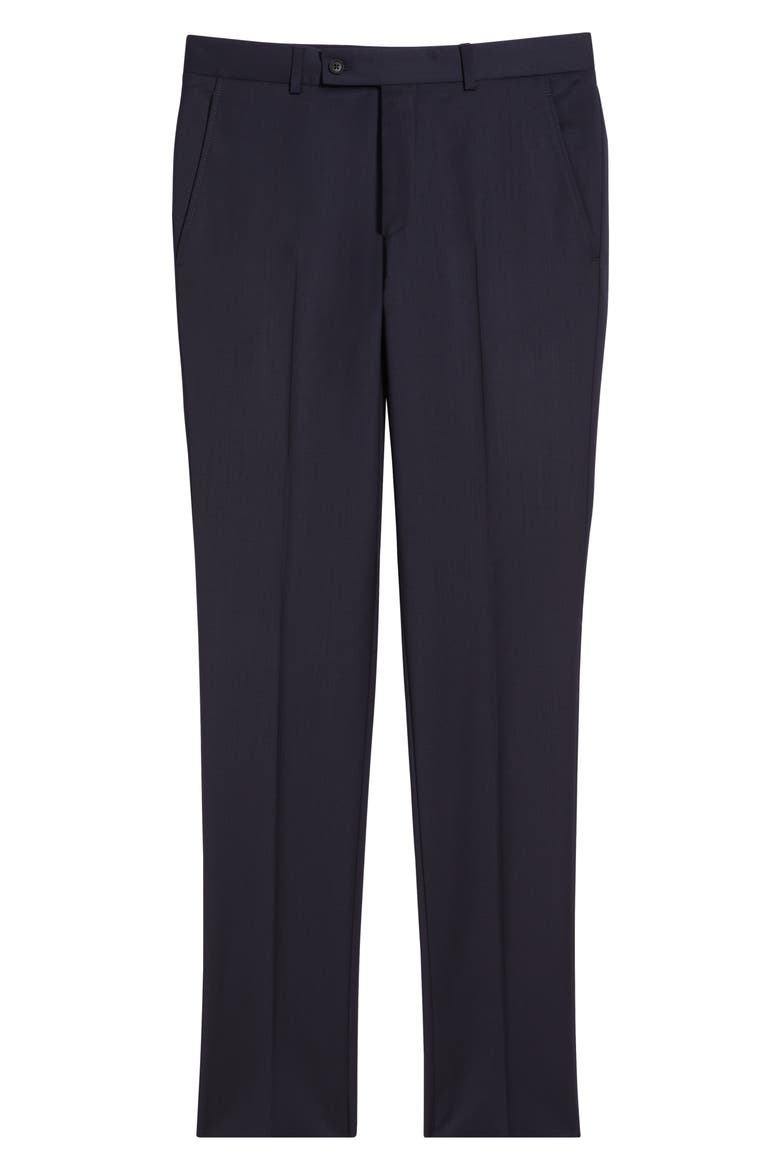 Ross Slim Fit Taper Leg Stretch Wool Pants, Alternate, color, NAVY