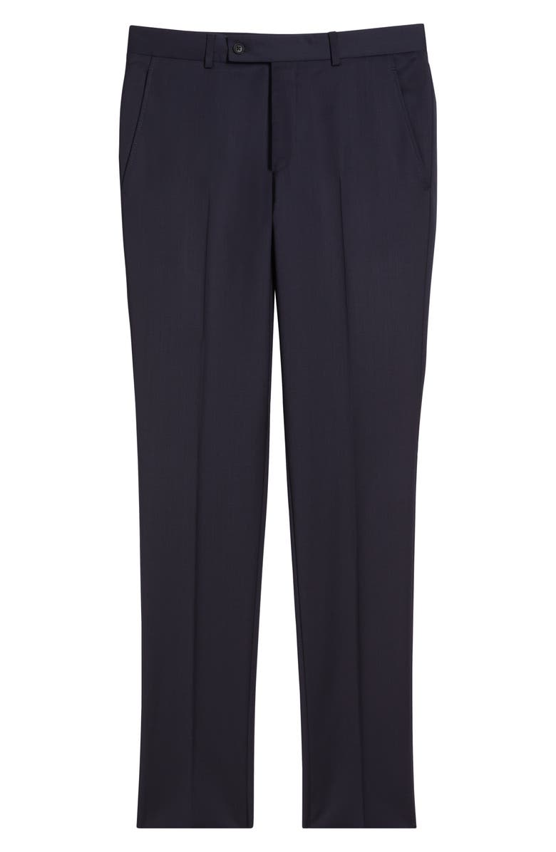 AllSaints Ross Slim Fit Taper Leg Stretch Wool Pants, Alternate, color, Navy
