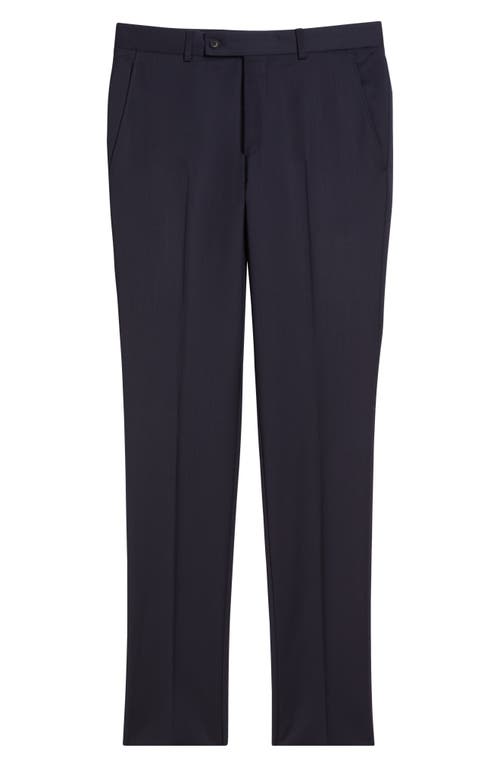 Allsaints Ross Solid Slim Fit Taper Leg Wool Pants Suit Separate In Navy