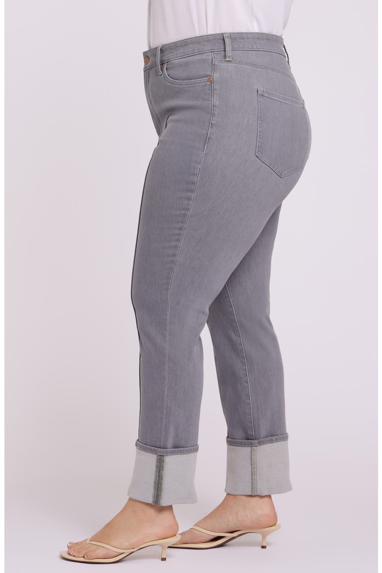 Marilyn Cuffed Pintuck Straight Leg Jeans, Alternate, color, CHARISMA