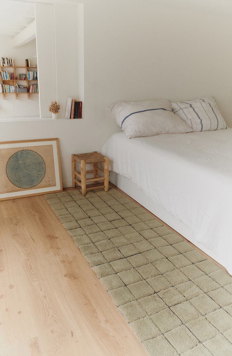 Lorena Canals WoolableMosaic Washable Wool Rug, Alternate, color, Moss