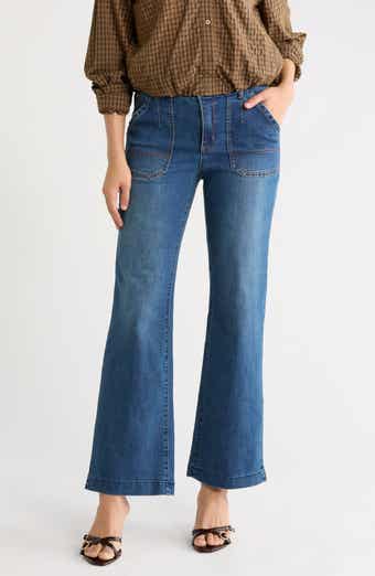 Porkchop Pocket Crop Wide Leg Jeans