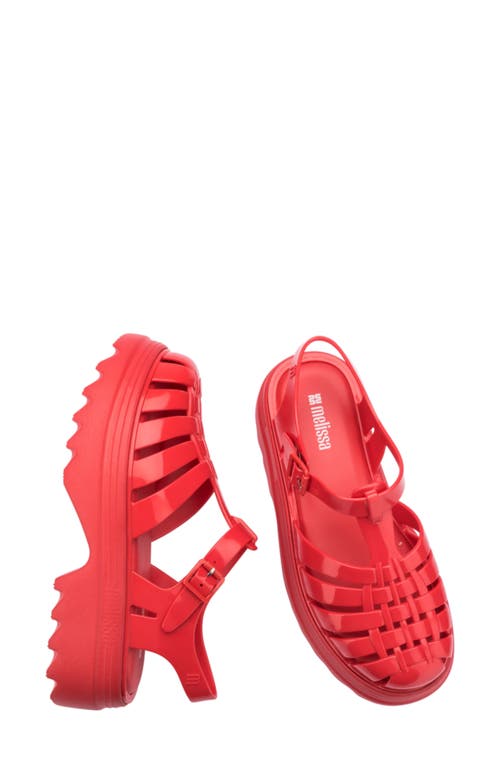 Melissa Possession Platform Fisherman Sandal In Red, Women's At Urban Outfitters In Red
