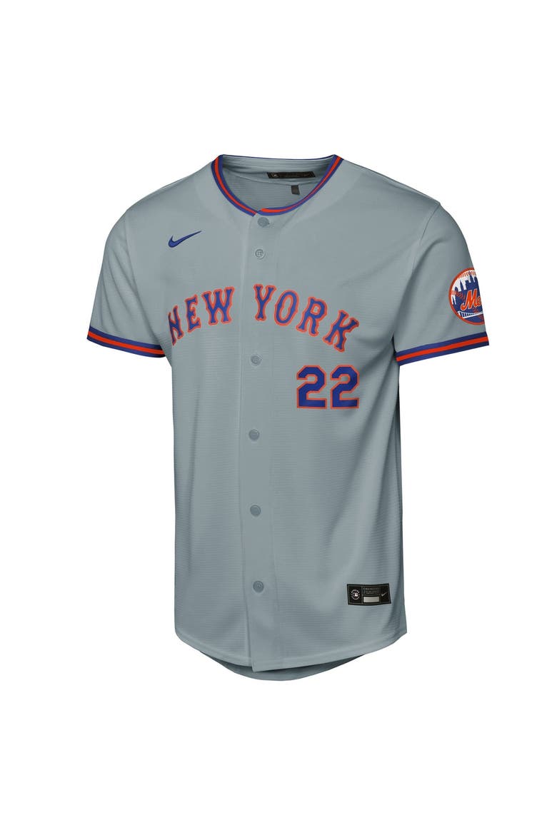 Youth Nike Juan Soto Gray New York Mets Road Stadium Jersey, Alternate, color, Gray