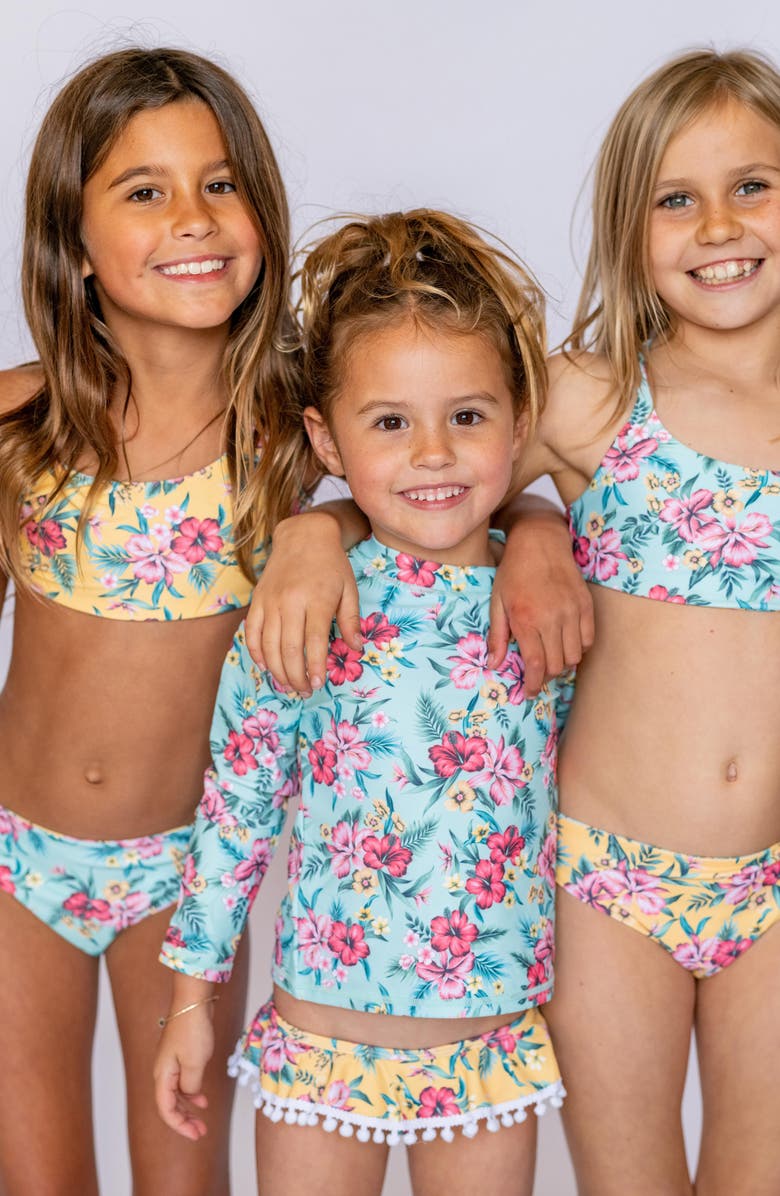 Feather 4 Arrow Kids' Sandy Toes Two-Piece Rashguard Swimsuit, Alternate, color, 