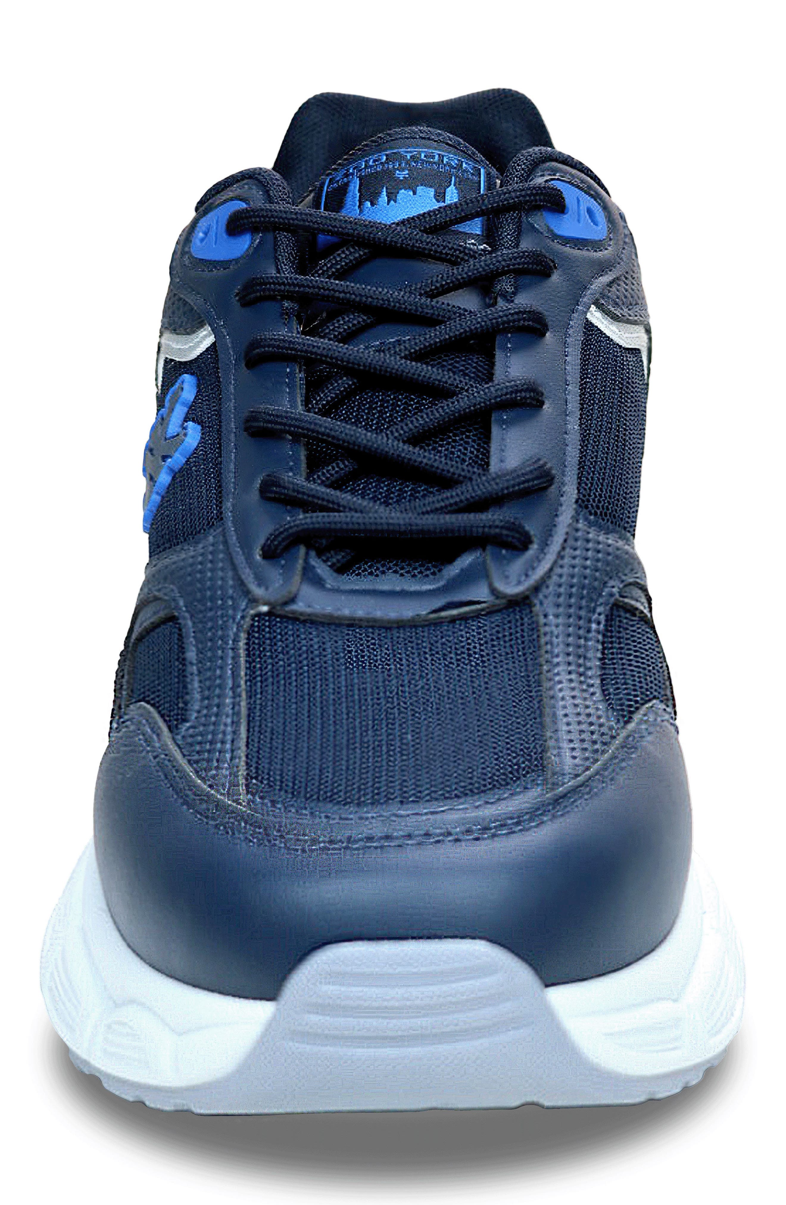 Uncle Faux Leather Sneaker, Alternate, color, NAVY