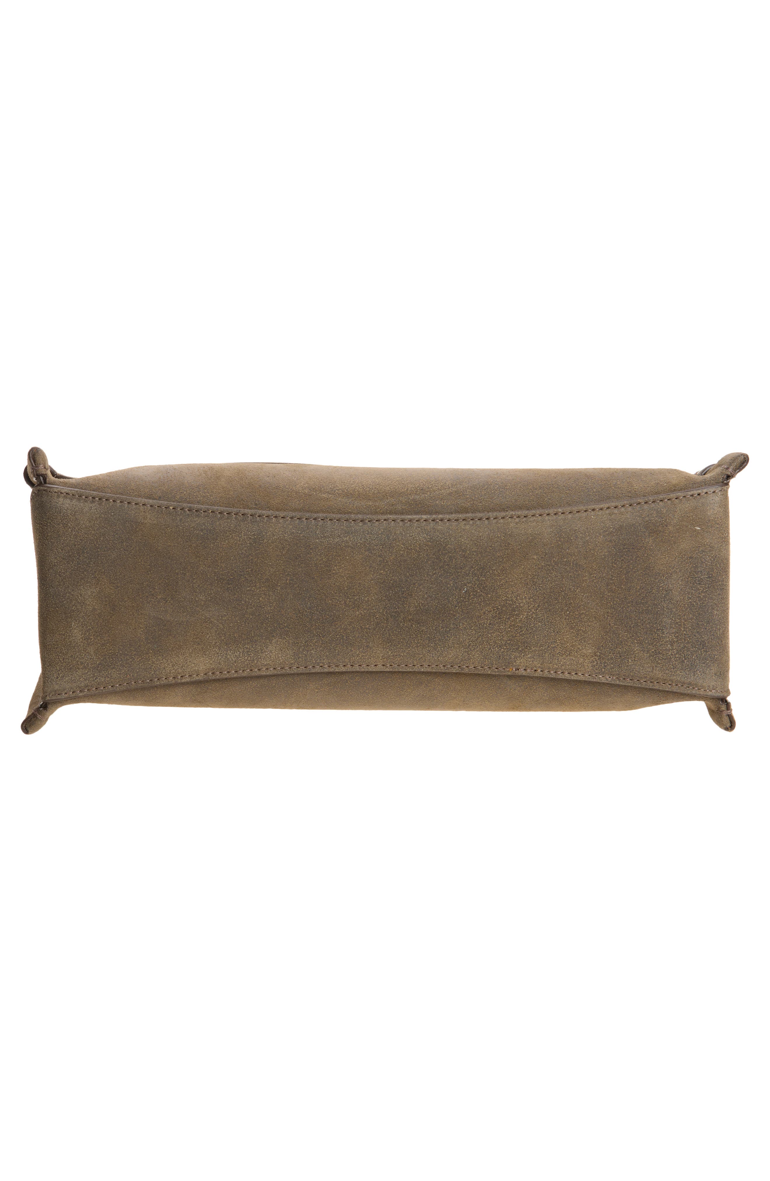 Medium Loafer Leather Bag, Alternate, color, DARK TAUPE