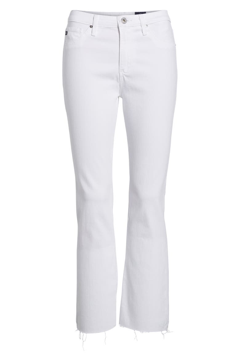 Jodi High Waist Crop Jeans, Alternate, color, WHITE