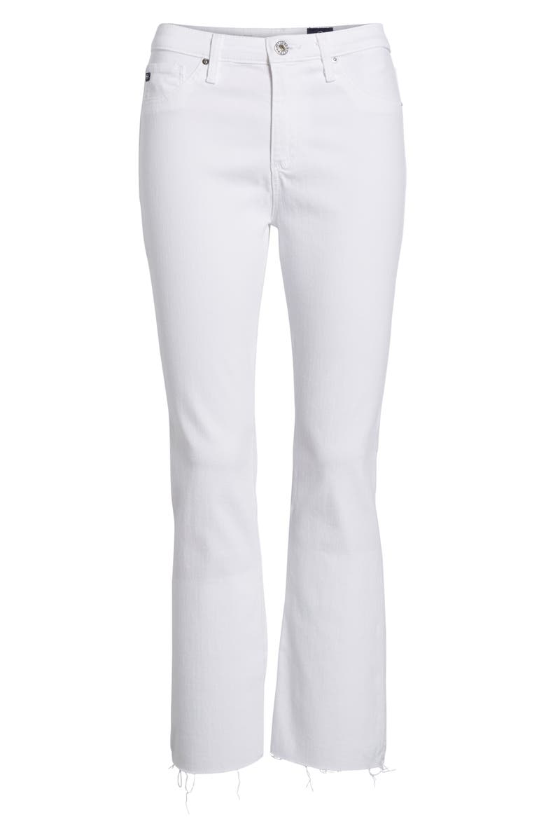 AG Jodi High Waist Crop Jeans, Alternate, color, White