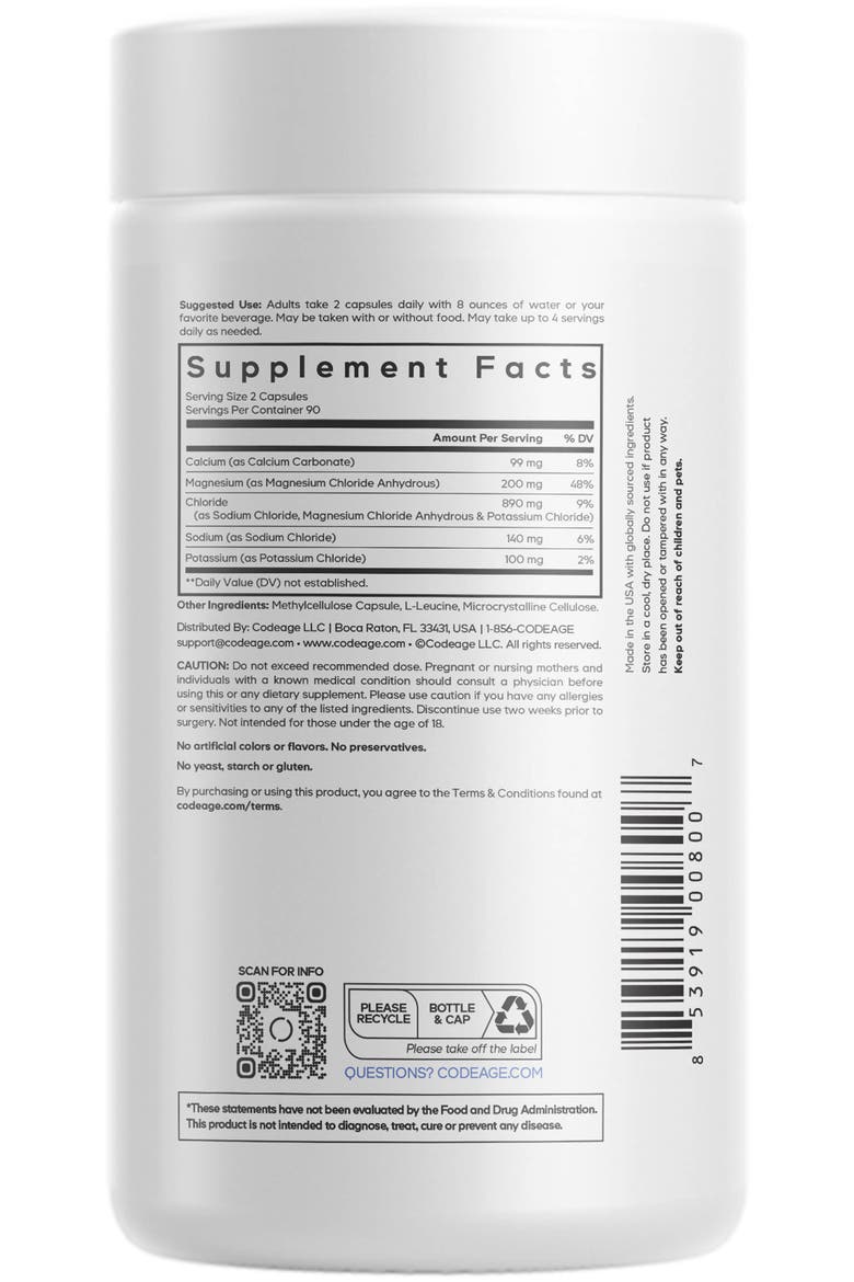 Keto Electrolytes Vegan Minerals Supplement, Alternate, color, White