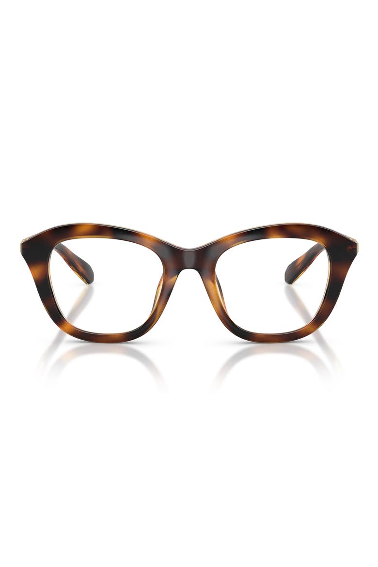 50mm Small Cat Eye Optical Glasses, Main, color, HAVANA / DEMO LENS